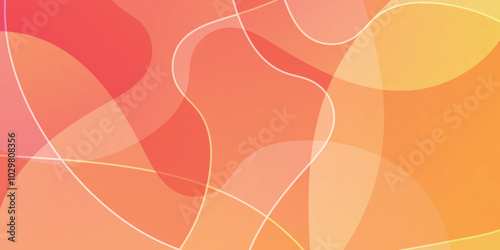 オレンジ　幾何学　テクノロジー　模様　背景	