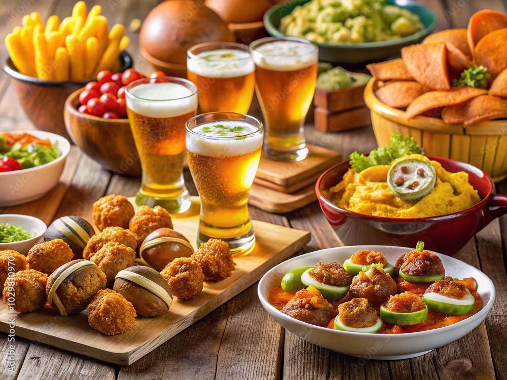 Delicious Game Day Party Food for American Football Celebration Delicious Game Day Party Food for American Football Celebration
