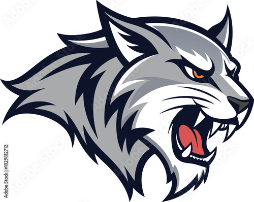 wolf head vector illustration design  photo