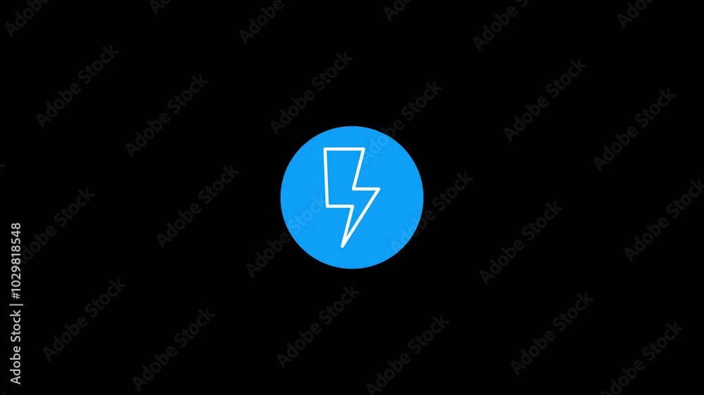 messeenger icon animation on black background messeenger icon animation on black background