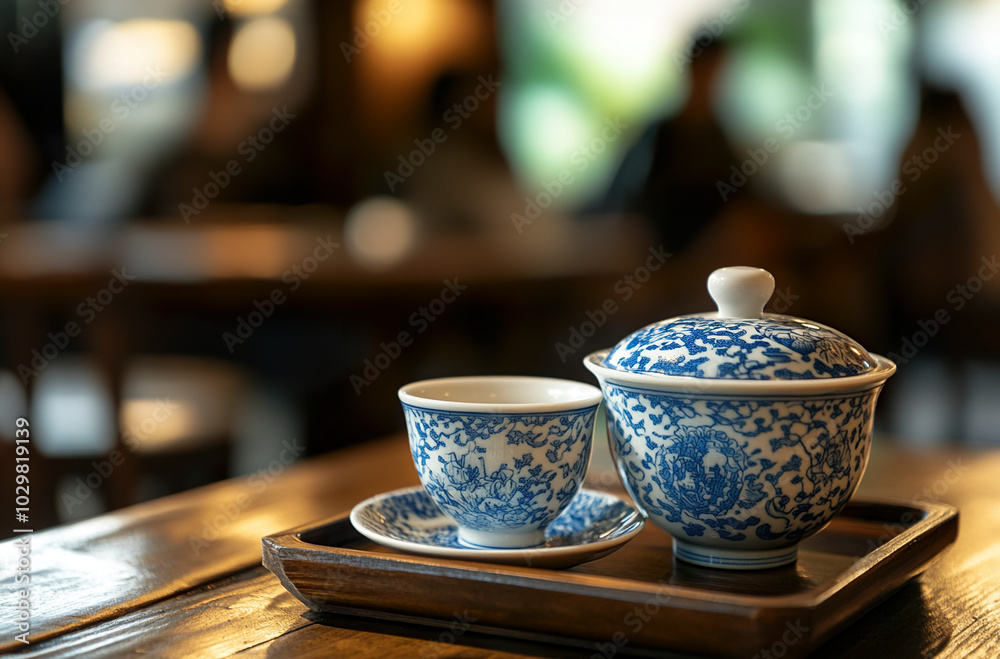 Traditional Chinese Blue and White Porcelain Covered Bowl Tea
Traditional Chinese Blue and White Porcelain Covered Bowl Tea