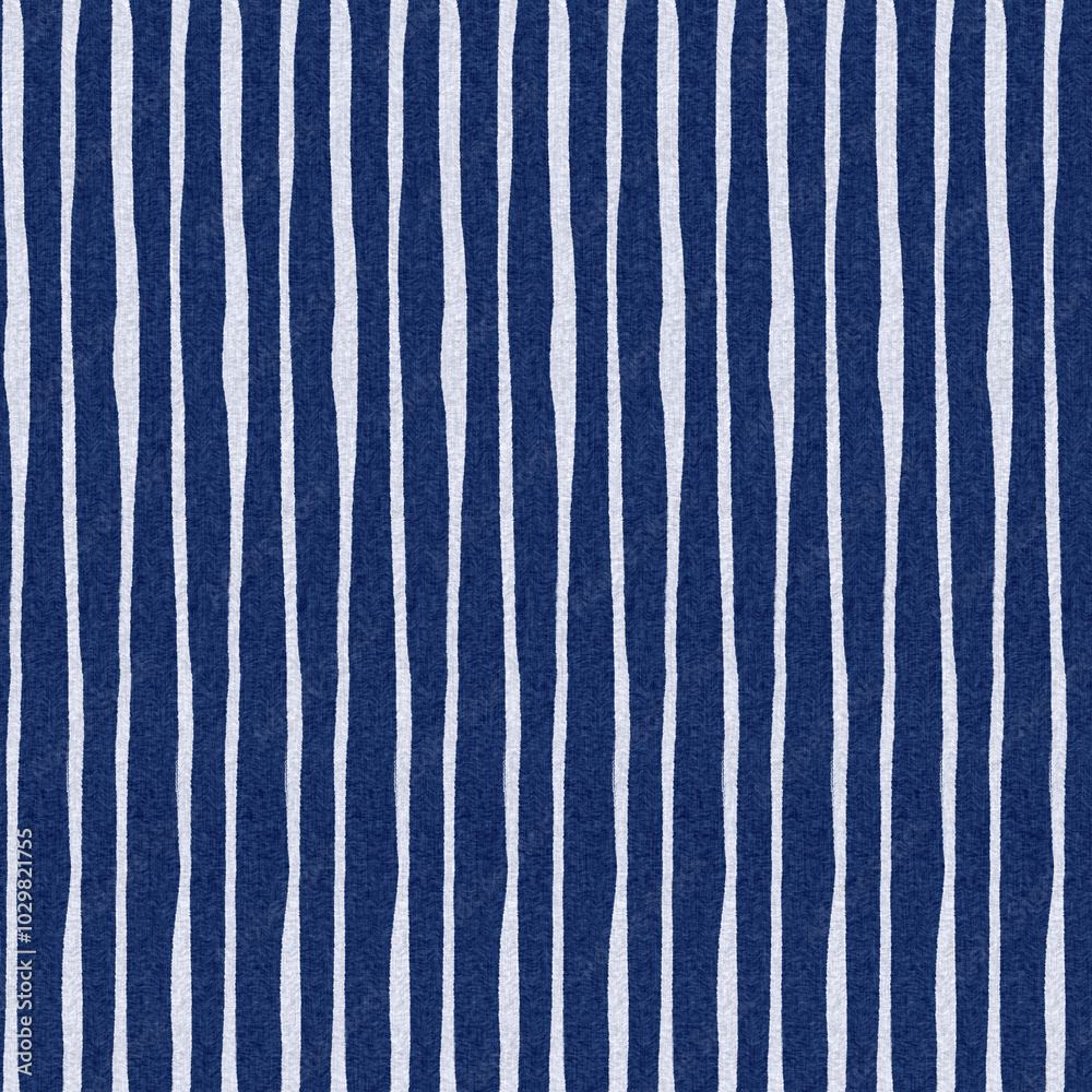 Masculine ikat stripe irregular linear shirting pattern. Modern menswear broken line effect fashion allover print in template 