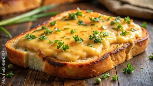 Savory Welsh rarebit dish with melted cheese on toast