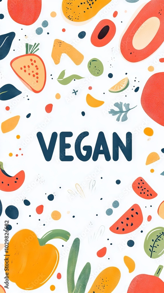 World Vegan Day background concept with text World Vegan Day background concept with text