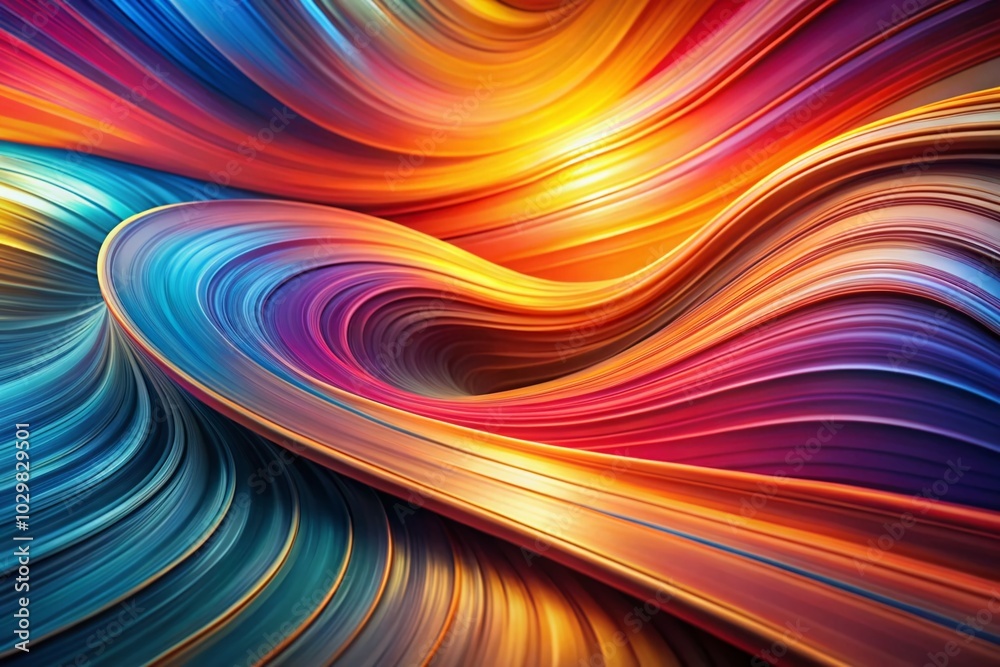 Fototapeta premium Dynamic Abstract Background with Flowing Curves and Vibrant Colors for Modern Design