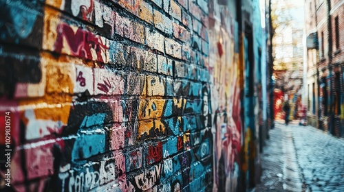 Wallpaper Mural Vibrant Street Art on Urban Walls Torontodigital.ca