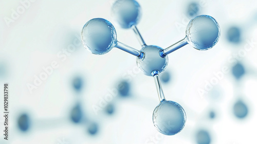 Molecular structure model technology background