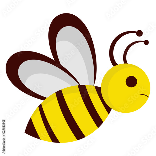 simple design of bee vector illustration of honey producer