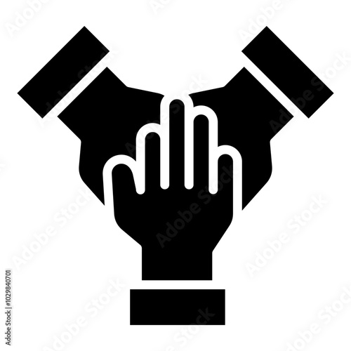 Working Together  Icon Element For Design