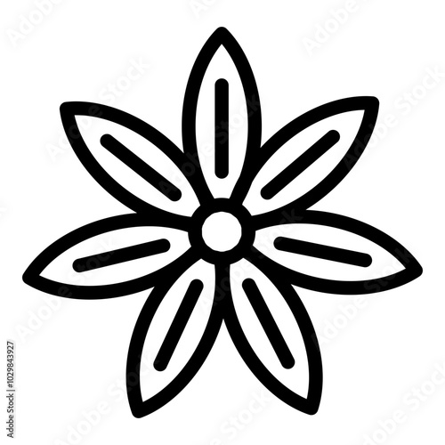 Anise icon. Vector line icon