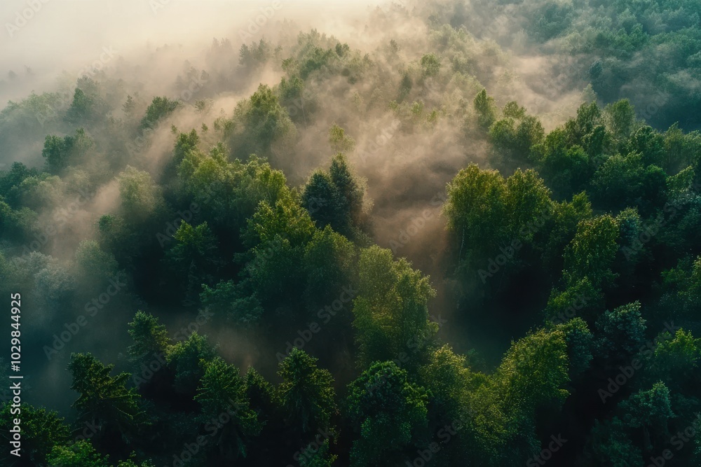 fog in the mountains over the trees fog in the mountains over the trees