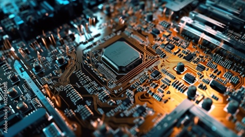 Circuit Board Close Up