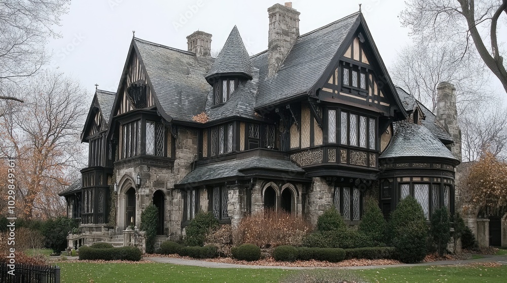 Architectural Masterpiece: Intricate Rooflines and Facades Architectural Masterpiece: Intricate Rooflines and Facades