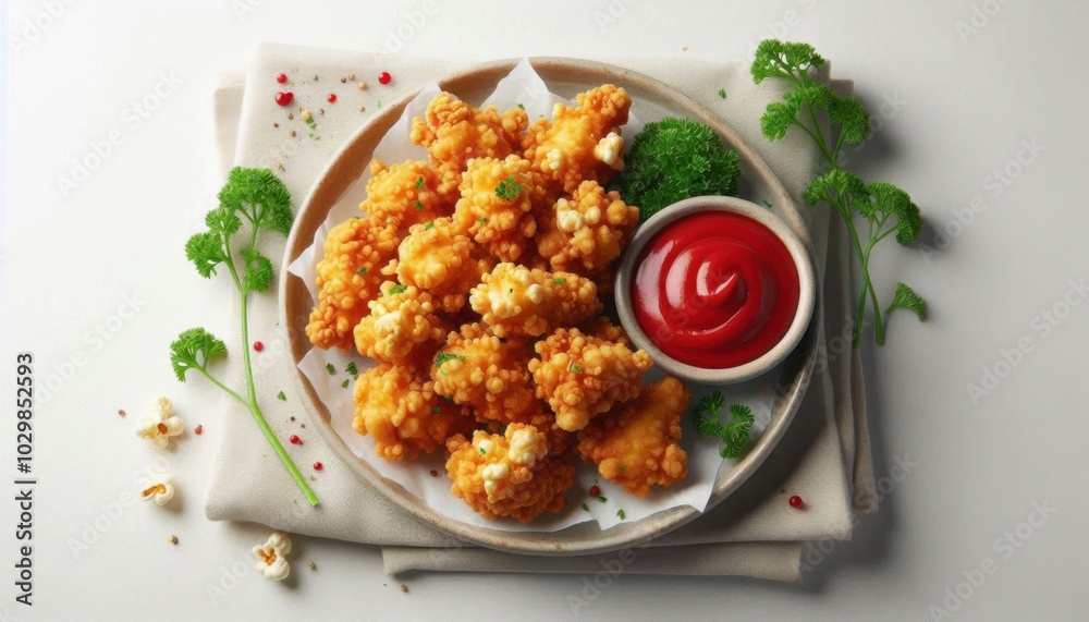 delicious chicken pop con with chilies sauce delicious chicken pop con with chilies sauce