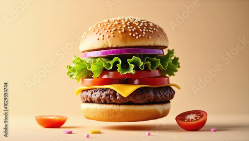 Burger stock photo 