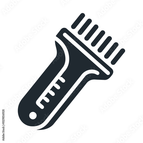 Hair removal hardware vector icon design isolated on white