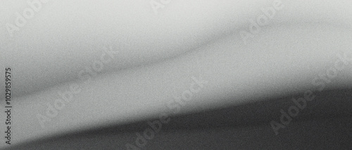  Black dark gray silver white wave abstract background for design, Noise grain background black white blur grain, noise texture shape, grunge wave banner poster cover backdrop design