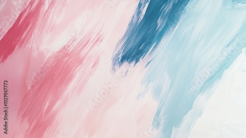 Wallpaper Mural Abstract background with pink, blue, and white brushstrokes. Torontodigital.ca
