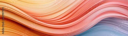 Abstract wavy lines in warm colors, ideal for backgrounds or graphic design.