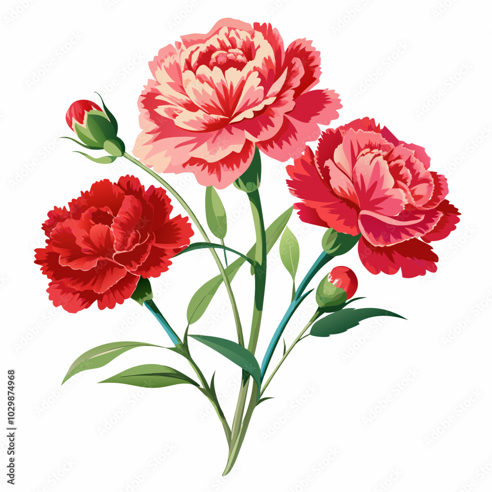Fototapeta premium Carnations flower 