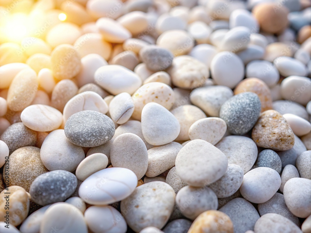 Light White and Gray Decorative Pebbles for Landscape Design - Close-Up Top View Horizontal Stock Photo Background for Urban Exploration Photography Light White and Gray Decorative Pebbles for Landscape Design - Close-Up Top View Horizontal Stock Photo Background for Urban Exploration Photography