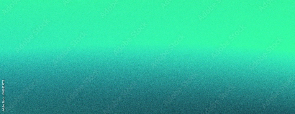Fototapeta premium Dark green color gradient background blurred neon color flow, grainy texture effect, futuristic banner design, gradient noise grain texture background