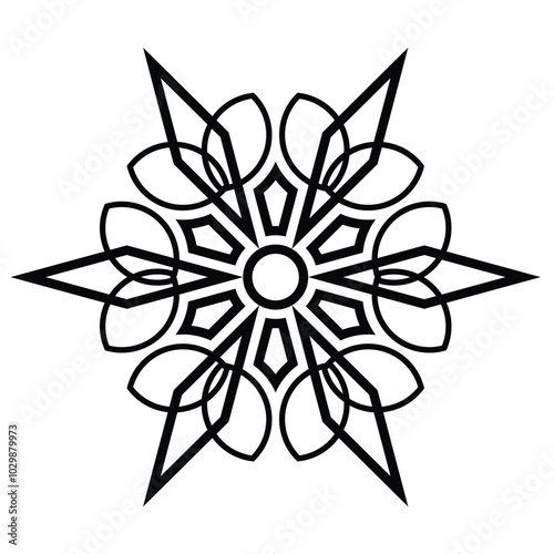 graphic vector of number 66 model ornament pattern with attractive black color lines on a white background