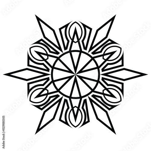 graphic vector of number 69 model ornament pattern with attractive black color lines on a white background