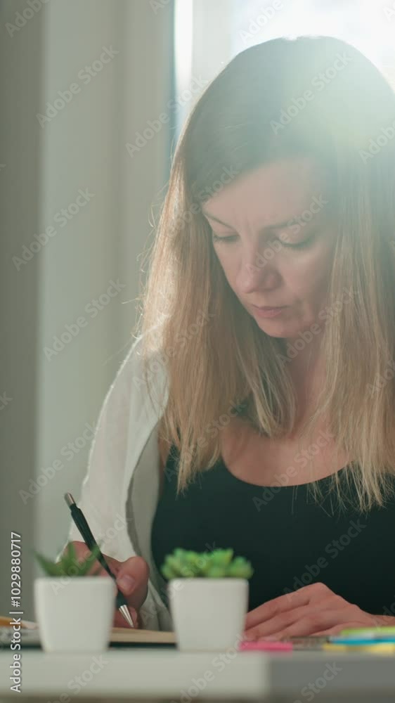 Person is sketching in notebook while working remotely at desk with laptop. Freelance work at home office. Graphic designer drawing sketch Person is sketching in notebook while working remotely at desk with laptop. Freelance work at home office. Graphic designer drawing sketch