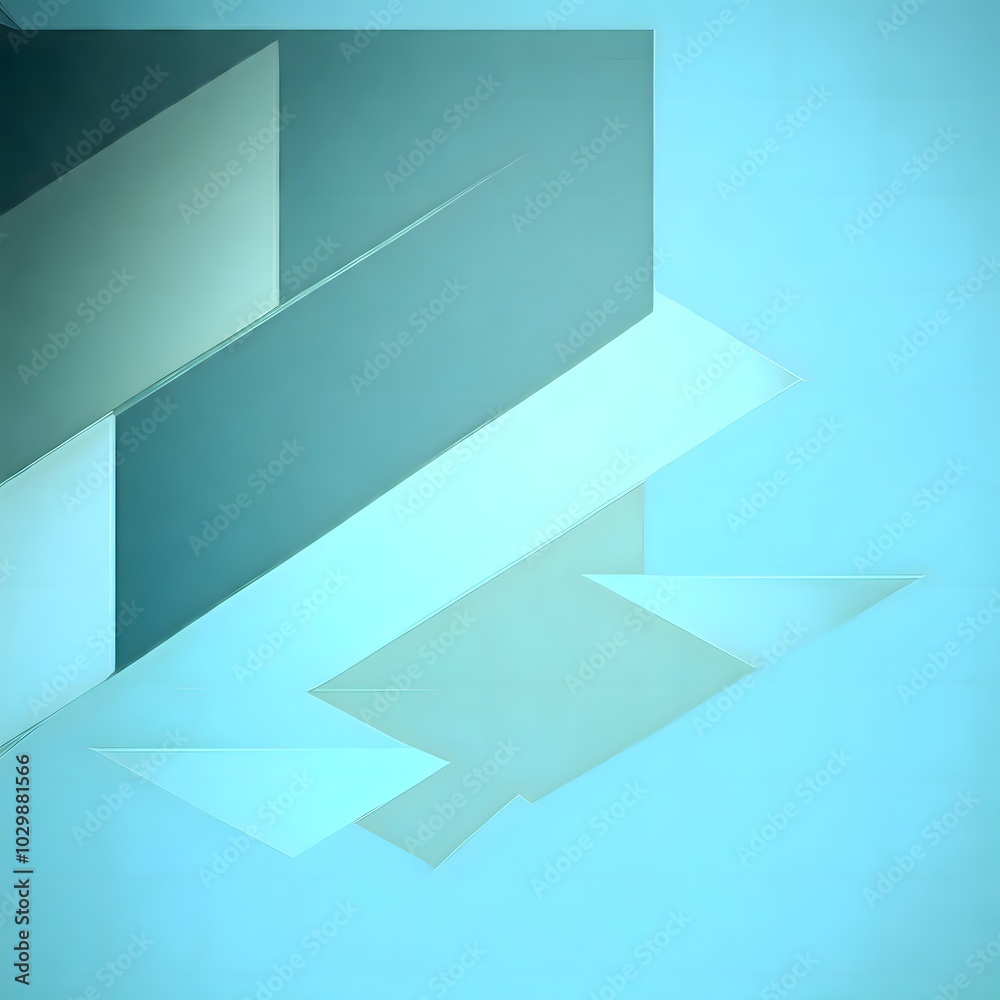 Modern minimalist geometric abstract art in cool tones. Modern minimalist geometric abstract art in cool tones.