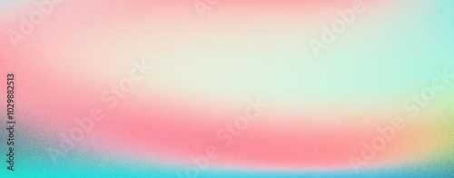 Glowing grainy banner background violet blue and light salmon color gradient abstract poster header cover backdrop design, glowing noise texture effect, vibrant color gradient noisy grain texture