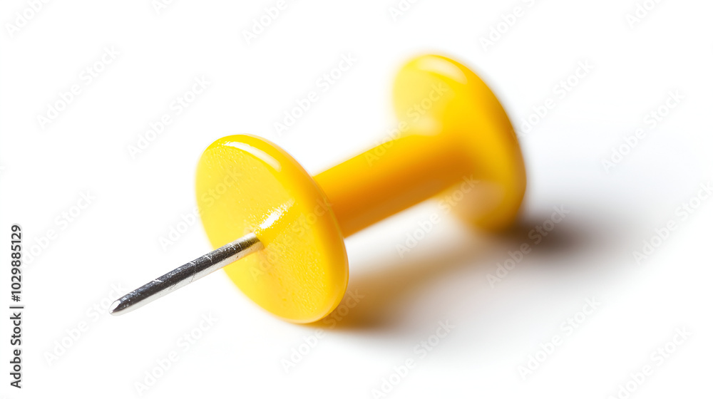 yellow pin isolated on a white background Pin with ball-shaped head, yellow pushpin isolated on white background Push pin, Drawing pin, Office equipment with clipping path yellow pin isolated on a white background Pin with ball-shaped head, yellow pushpin isolated on white background Push pin, Drawing pin, Office equipment with clipping path
