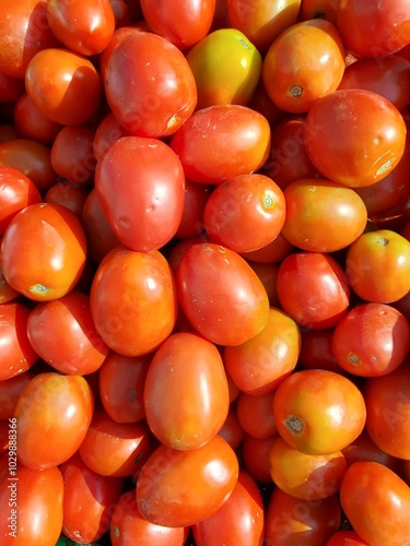 tomatoes in the market photo