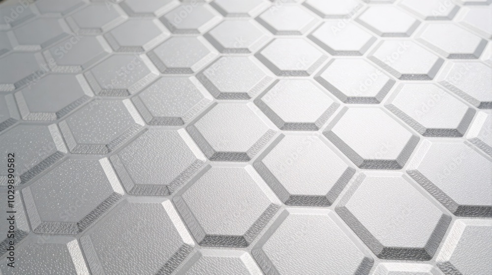 Fototapeta premium generative ai, Smooth and glossy texture with a three-dimensional hexagonal pattern