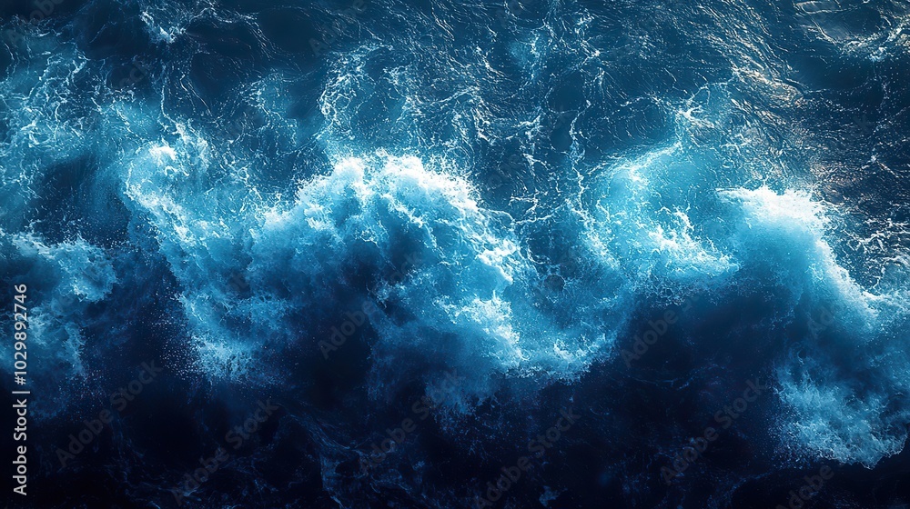 Texture of deep blue sea water for a background. Texture of deep blue sea water for a background.