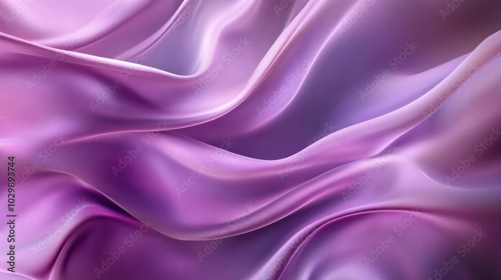 Abstract background with flowing purple and pink fabric, creating soft waves and a luxurious feel. Abstract background with flowing purple and pink fabric, creating soft waves and a luxurious feel.