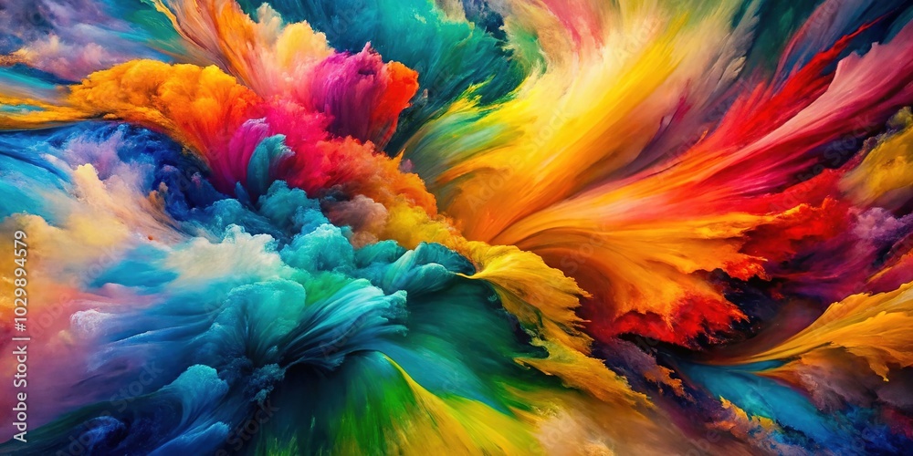 Vivid Color Brushstrokes Captured in Documentary Photography - Abstract Art, Creative Techniques, and Vibrant Expression through Paint on Canvas Vivid Color Brushstrokes Captured in Documentary Photography - Abstract Art, Creative Techniques, and Vibrant Expression through Paint on Canvas