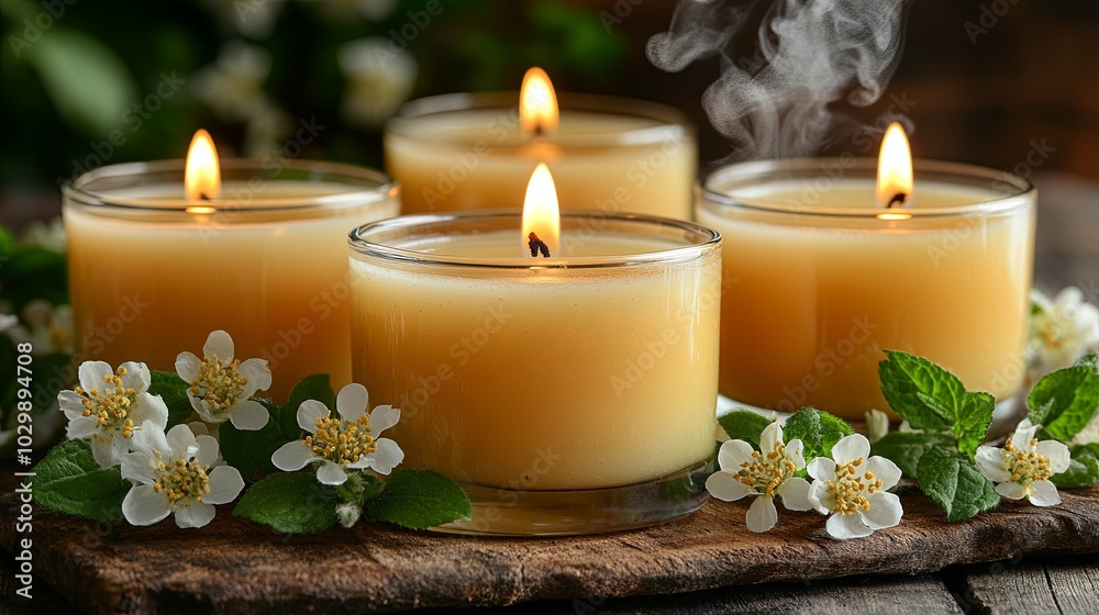Tranquil Scented Candles in a Calm Environment Tranquil Scented Candles in a Calm Environment