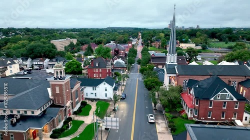 aerial martinsburg west virginia small town america photo