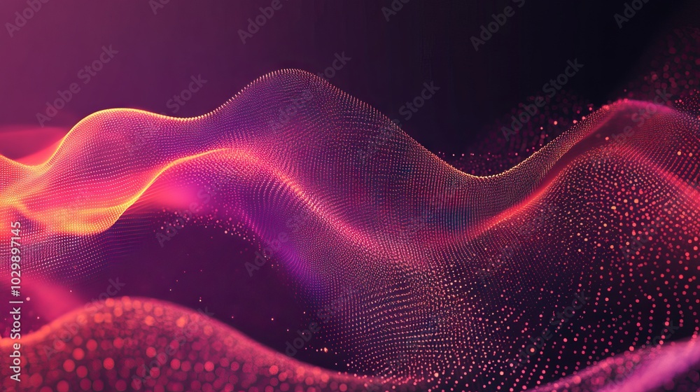 Abstract digital wave of particles for futuristic technology backgrounds and modern vector illustrations Abstract digital wave of particles for futuristic technology backgrounds and modern vector illustrations