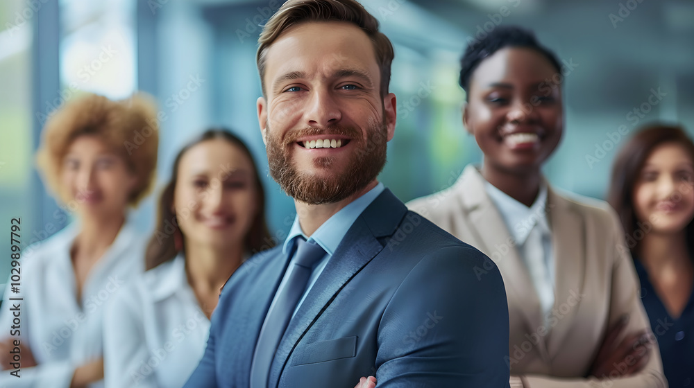 portrait of a smiling business team portrait of a smiling business team