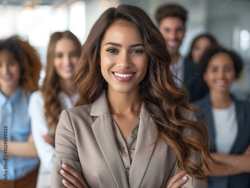 portrait of a smiling business team portrait of a smiling business team
