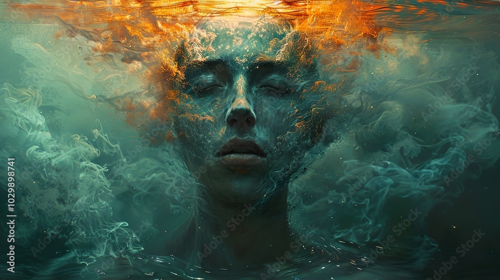 Submerged in a Dreamlike State: Abstract Digital Art Submerged in a Dreamlike State: Abstract Digital Art