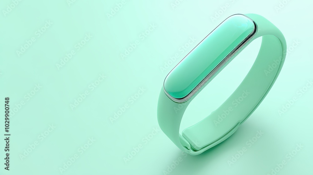 Isolated Wristband for Fitness Tracking on Light Background Isolated Wristband for Fitness Tracking on Light Background