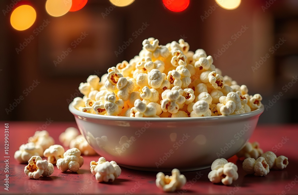 popcorn flying out of red white striped paper box popcorn flying out of red white striped paper box