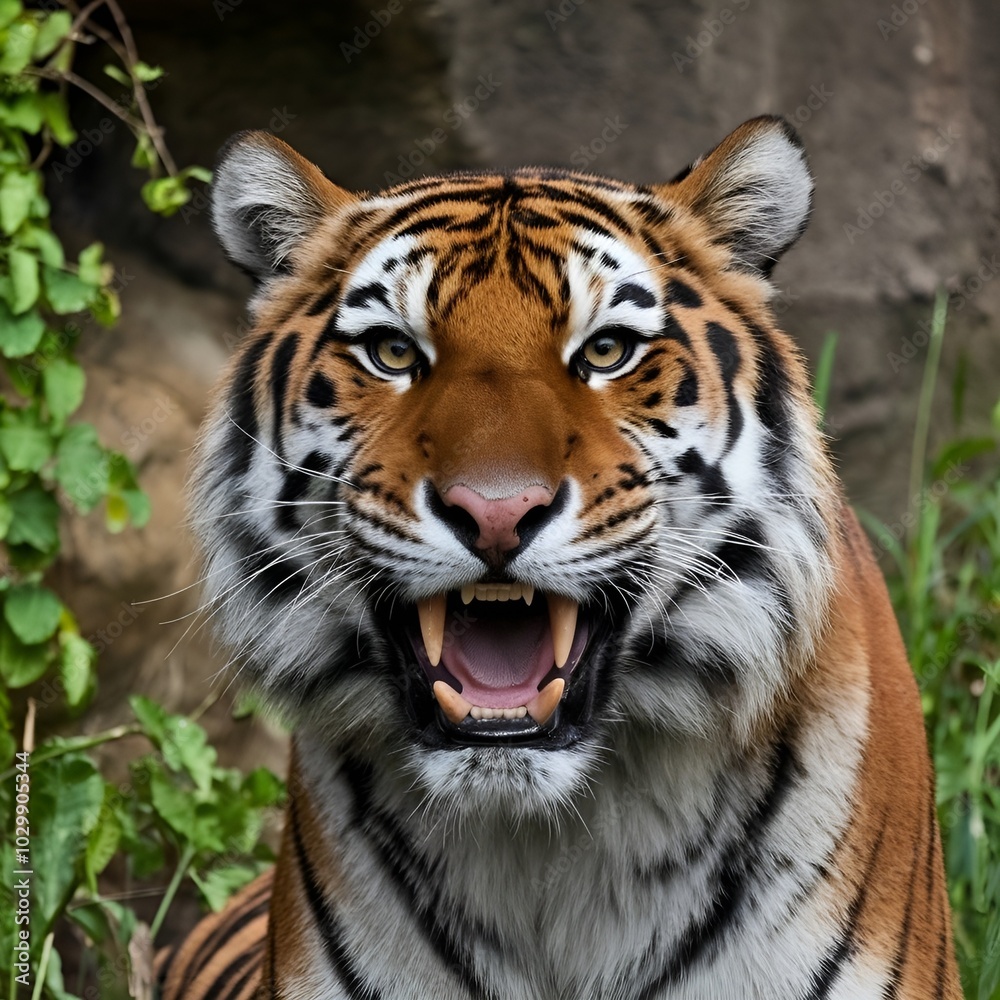portrait of a tiger,generative ai portrait of a tiger,generative ai