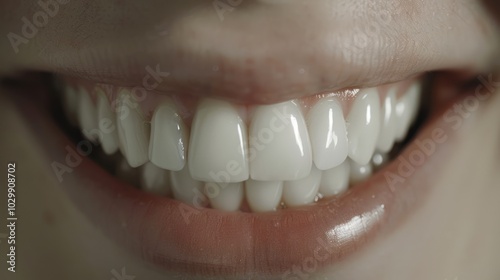 Close-up of a perfect smile photo