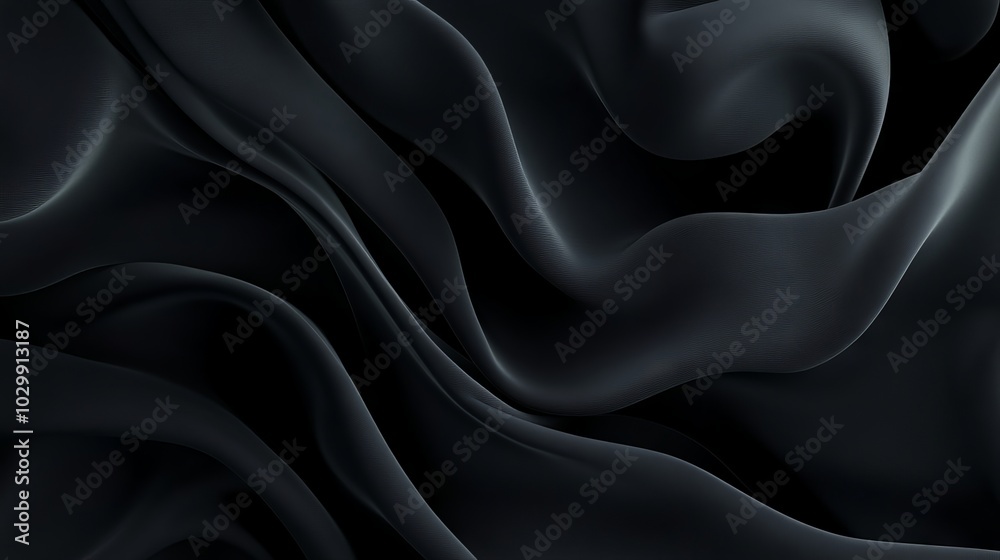 Fototapeta premium Dark black neutral abstract background for presentation and simple banner design