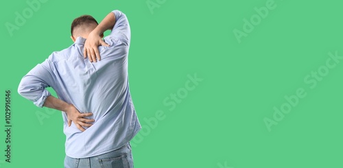 Young man suffering from ba...