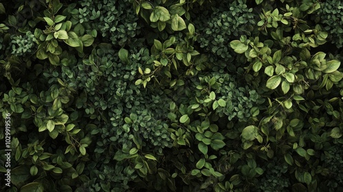 A Lush Green Wall of Leaves